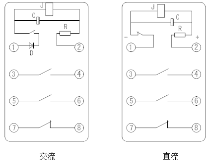 DX-3型閃光繼電器接線圖