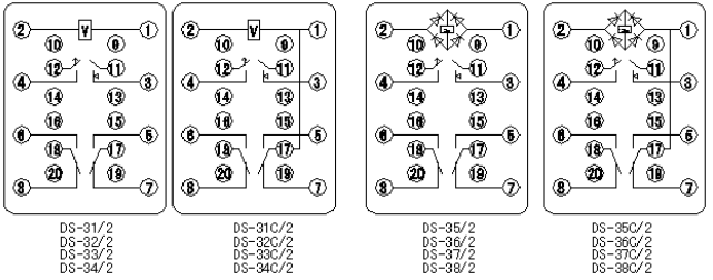 DS-30系列時(shí)間繼電器接線圖