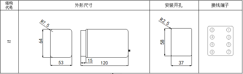 DX-30、DX-30J系列信號繼電器尺寸圖